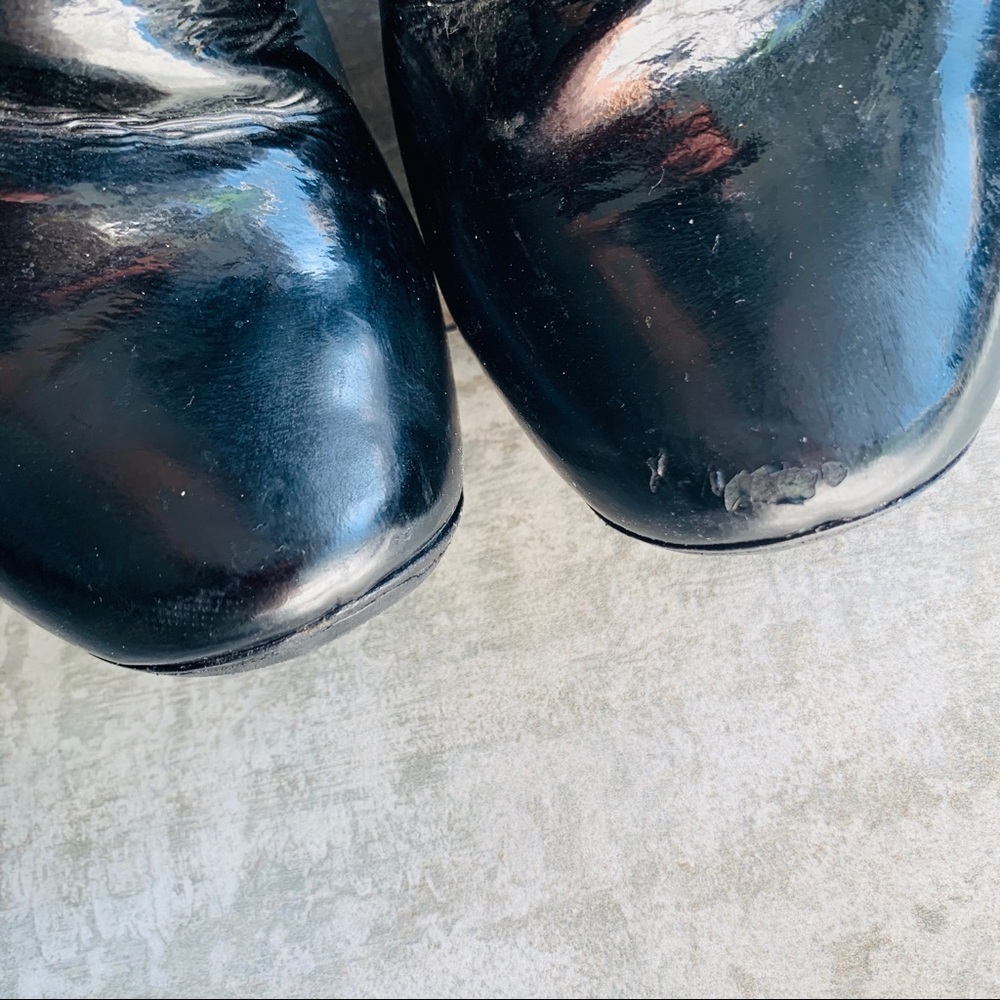 Marc Jacobs Glossy Patent Leather Vintage Widened Heels Boots - Picture 10 of 14